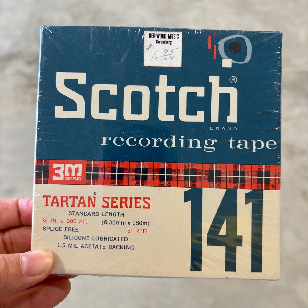 Scotch 3M Tartan Series 141 Recording Tape 1/4 In x 600 Ft 5 Inch Reel Sealed